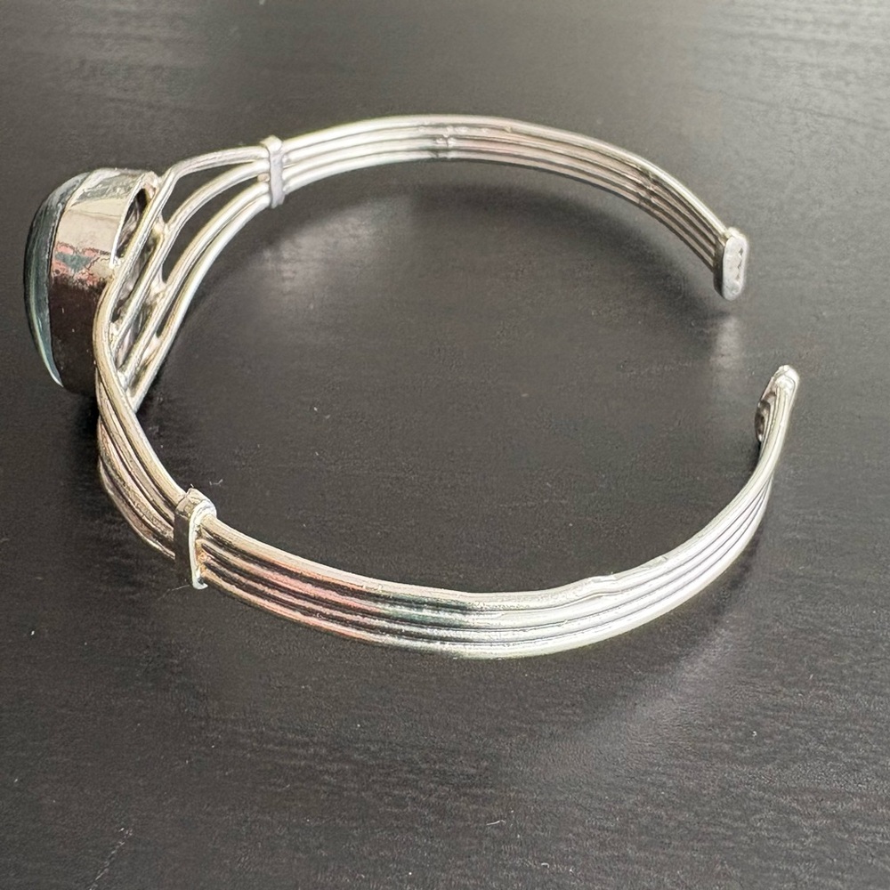 Silver Wire Cuff Bracelet - Picture 6 of 8
